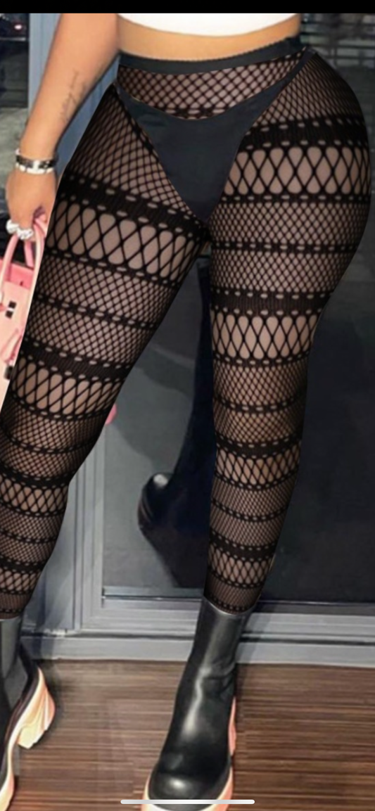 Different Places Fishnet Leggings